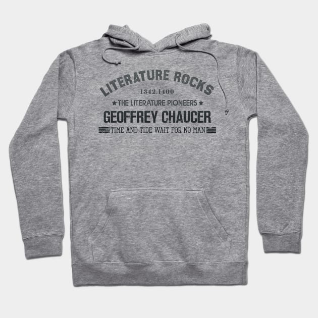 Literature Rocks! Hoodie by Pictozoic